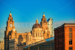 Liverpool city center cityscape closeup - Songquan Photography