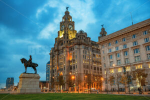 Liverpool city center cityscape night - Songquan Photography