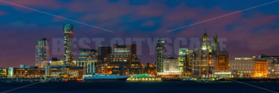 Liverpool skyline night - Songquan Photography