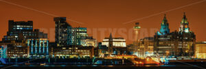 Liverpool skyline night - Songquan Photography