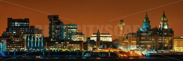 Liverpool skyline night - Songquan Photography