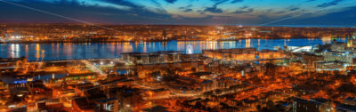 Liverpool skyline rooftop night view - Songquan Photography