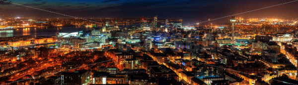 Liverpool skyline rooftop night view - Songquan Photography