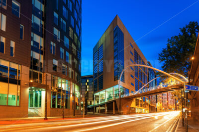 Manchester street view at night - Songquan Photography