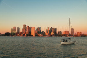 Boston skyline sunrise - Songquan Photography